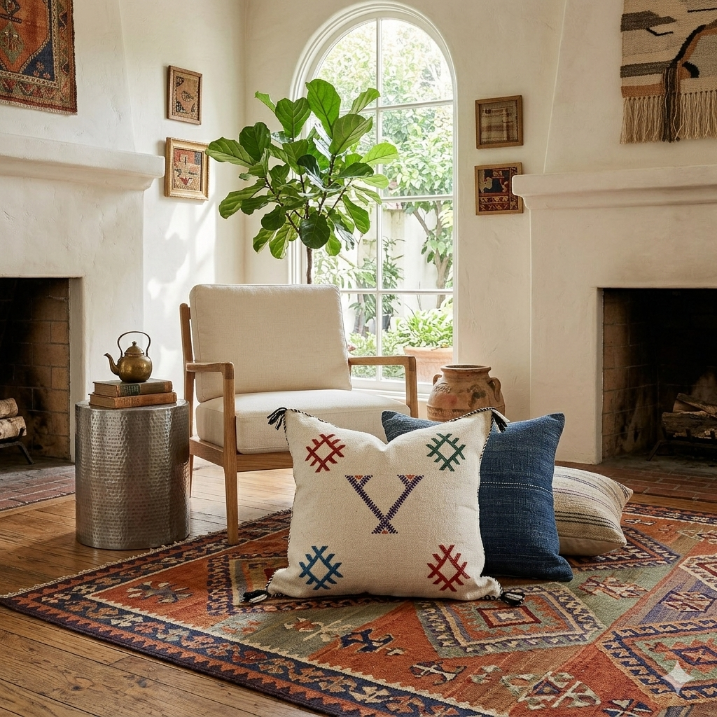 handmade moroccan kilim poufs β vintage wool ottoman floor cushions handmade moroccan kilim poufs β vintage wool ottoman floor cushions