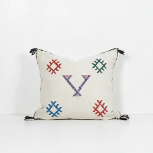 handmade moroccan kilim poufs – vintage wool ottoman floor cushions